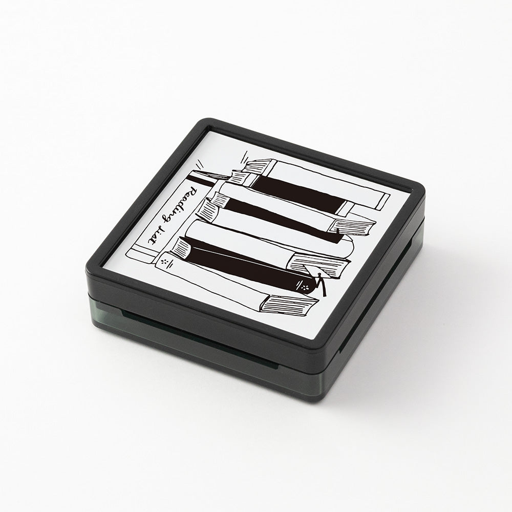 MIDORI Paintable Stamp Reading List