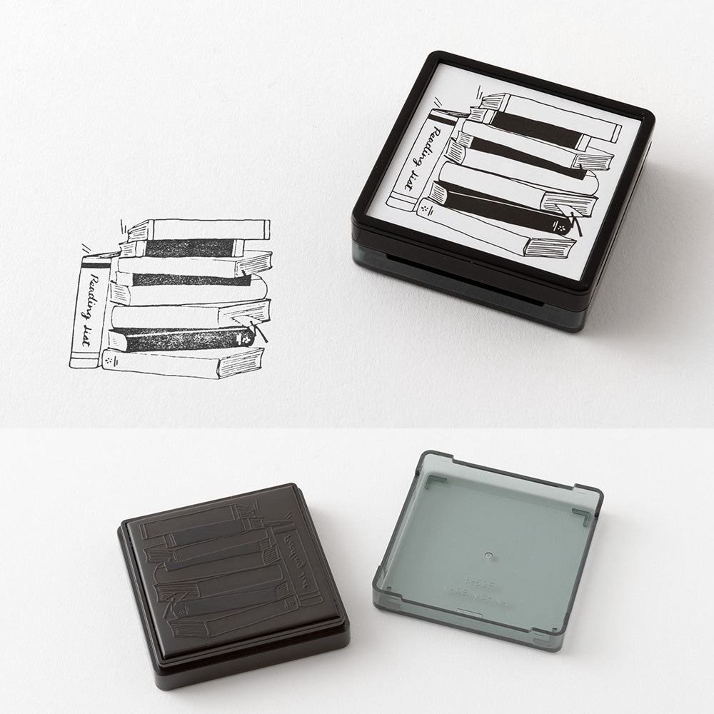 MIDORI Paintable Stamp Reading List