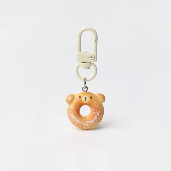 JIPPURI Keychain Bear Bagel
