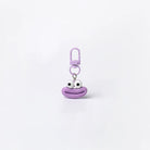 JIPPURI Keychain Cheeky Cartoon Face Purple