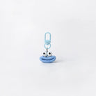 JIPPURI Keychain Cheeky Cartoon Face Blue