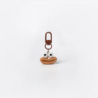 JIPPURI Keychain Cheeky Cartoon Face Brown