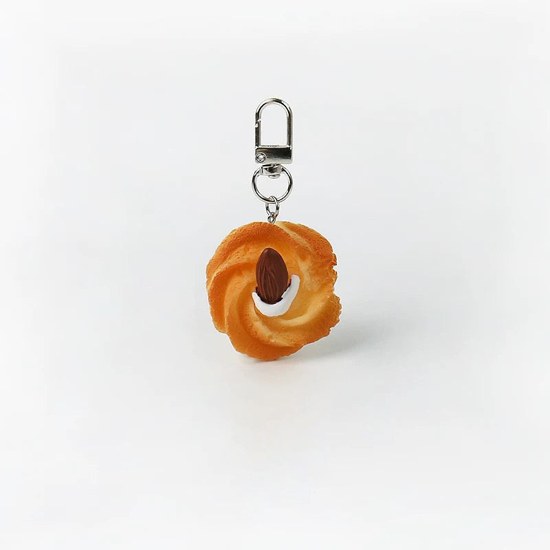 JIPPURI Keychain Butter Cookie Almond