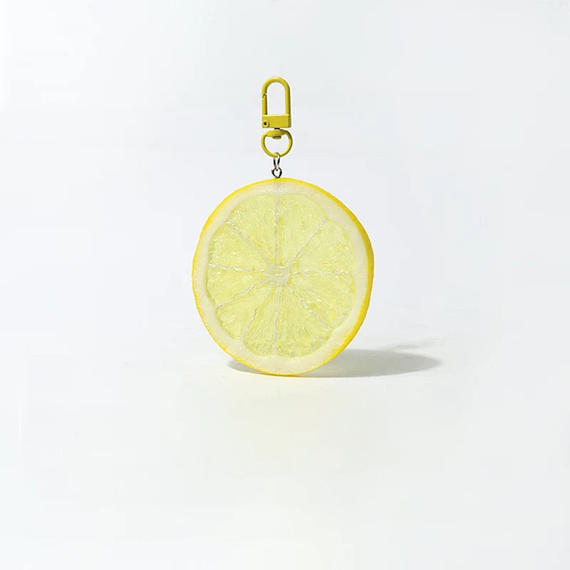 JIPPURI Keychain Lemon Slice Yellow