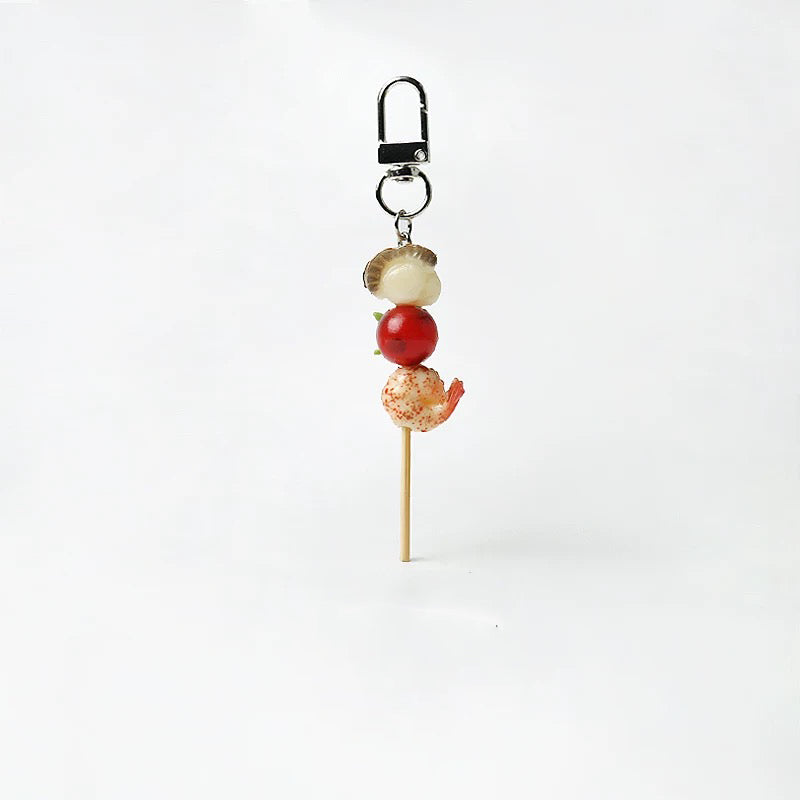 JIPPURI Keychain Skewers Scallop, Tomato & Shrimp