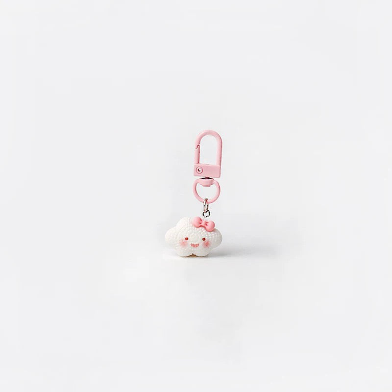 JIPPURI Keychain Crochet Cuties Bow Cloud