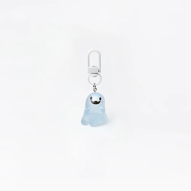 JIPPURI Keychain Jelly Ghost Toothy