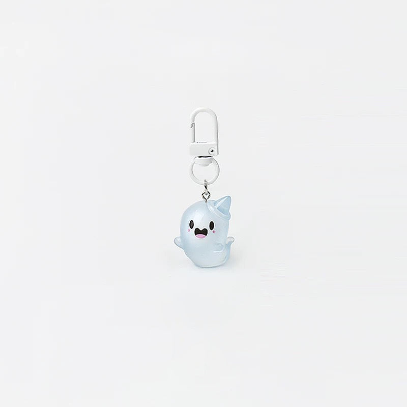 JIPPURI Keychain Jelly Ghost Party Hat