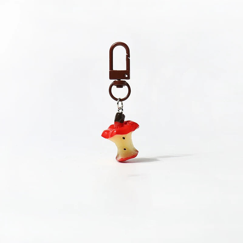 JIPPURI Keychain Small Fruit Apple Core