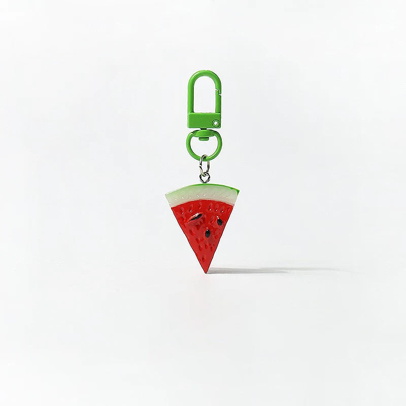 JIPPURI Keychain Small Fruit Watermelon Slice