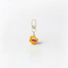 JIPPURI Keychain Mini Sausage Lips Biscuit Yellow Flower Biscuit