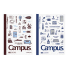 KOKUYO x eric Campus Noteboook A6 8mm Grid 40s Assorted