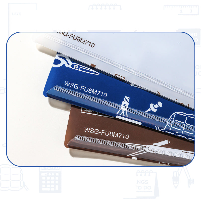 KOKUYO x eric Campus Clear Folder A4 4-Colour Set
