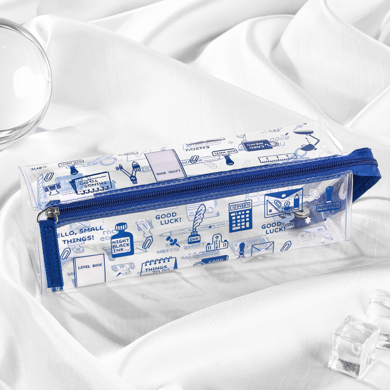KOKUYO x eric C-2 Transparent Pencase Blue