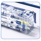 KOKUYO x eric C-2 Transparent Pencase Blue