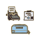 KOKUYO x eric Pin Badge Set 3 Haco Haco