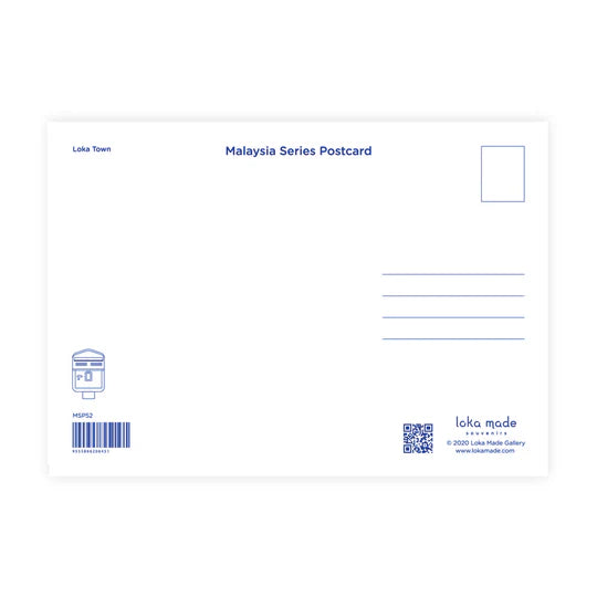 LOKAMADE Malaysia Series Postcard MSP52: Loka Town