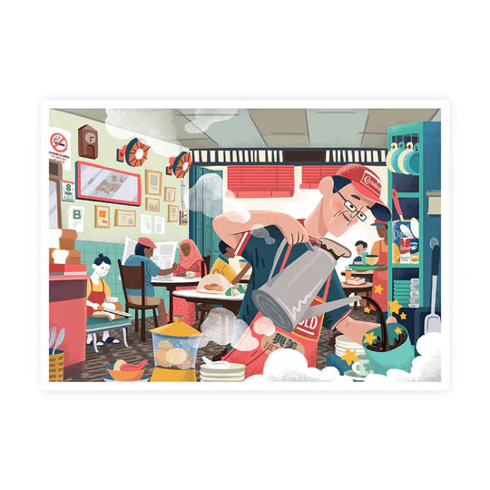 LOKAMADE Malaysia Series Postcard MSP74: Muhibbah Mornings