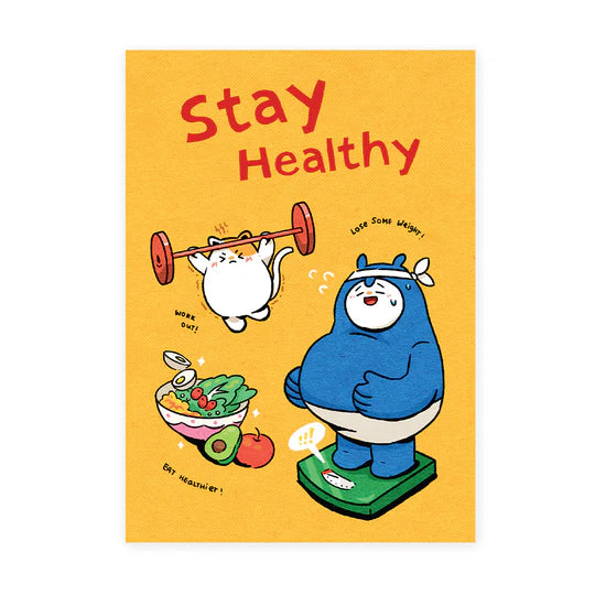 LOKAMADE Malaysia Series Postcard MSP87: Stay Healthy