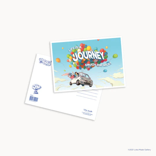LOKAMADE Generosity in Motion Postcard MSP94: Enjoy the Ride