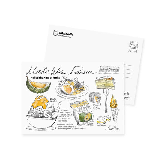 LOKAMADE Lokapedia Postcard MSP133: Made With Durian