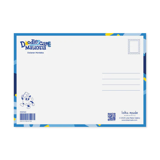 LOKAMADE Doodlescape Postcard MSP140: Dataran Merdeka