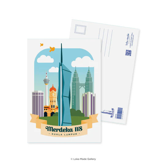 LOKAMADE Malaysia Series Postcard MSP146: Merdeka 118