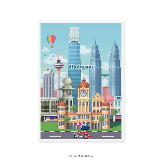 LOKAMADE Malaysia Series Postcard MSP148: Cityscape Wonders