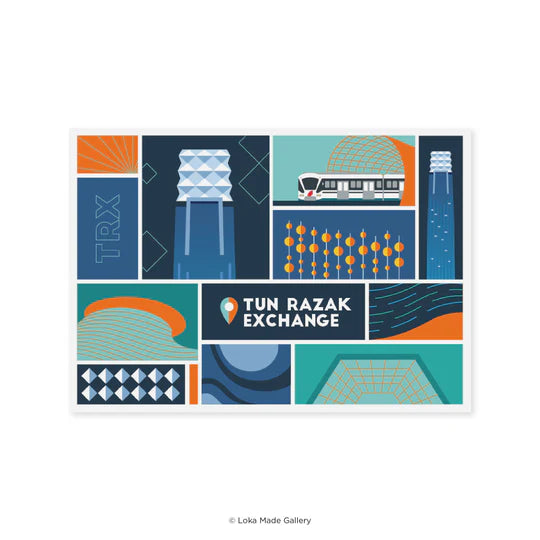 LOKAMADE Malaysia Series Postcard MSP150: A Visual Journey of TRX