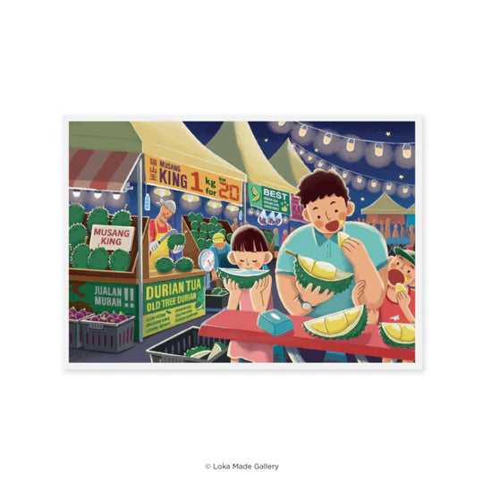 LOKAMADE x Nestfern Postcard MSP163: Durian Delicacy