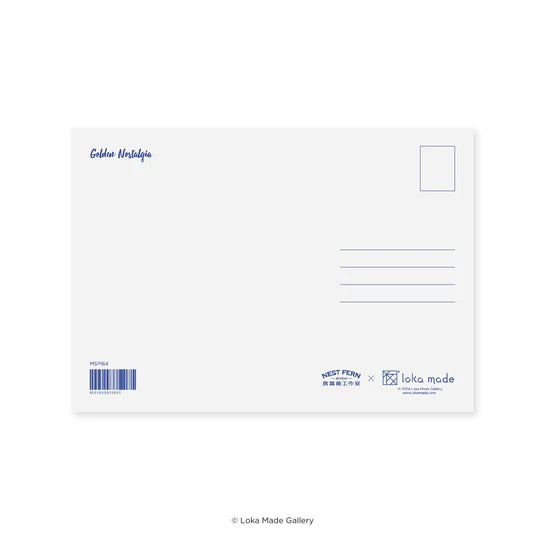 LOKAMADE x Nestfern Postcard MSP164: Golden Nostalgia