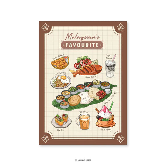 LOKAMADE Malaysian's Favourite Postcard MSP169: Dinner