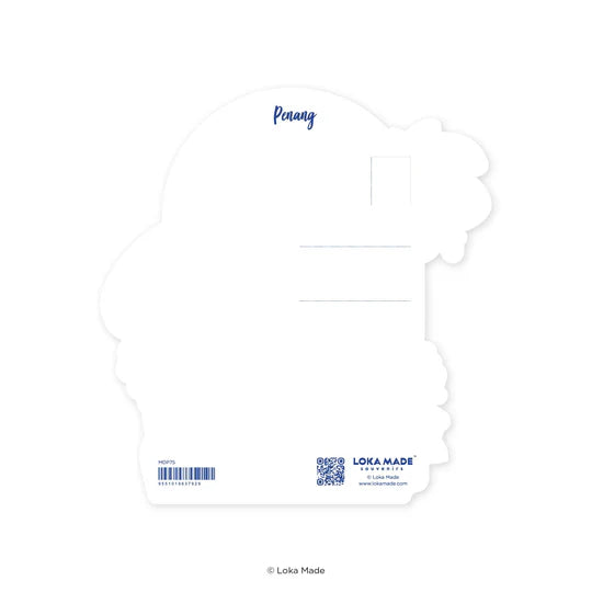 LOKAMADE Shaped Postcard MDP75: Penang Pastel