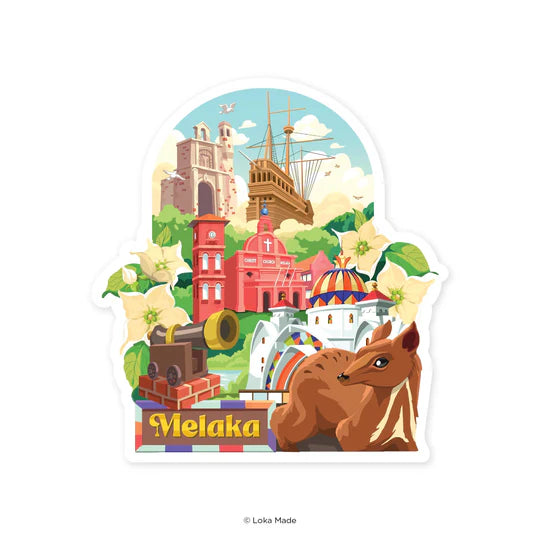 LOKAMADE Shaped Postcard MDP76: Melaka's Hidden Realm