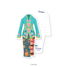 LOKAMADE Shaped Postcard MDP79: Azure Kebaya