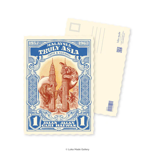 LOKAMADE Shaped Postcard Set MDPS04: Truly Asia