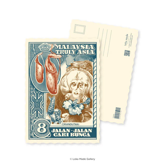 LOKAMADE Shaped Postcard Set MDPS04: Truly Asia