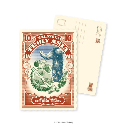 LOKAMADE Shaped Postcard Set MDPS04: Truly Asia