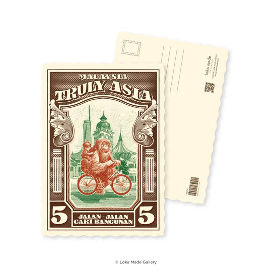 LOKAMADE Shaped Postcard Set MDPS04: Truly Asia