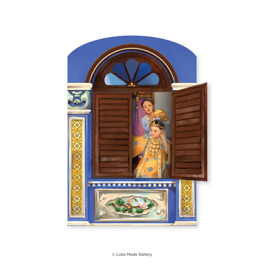 LOKAMADE Shaped Postcard Set MDPS05: Nyonya's Memoir