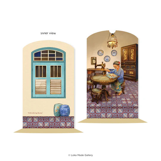 LOKAMADE Shaped Postcard Set MDPS05: Nyonya's Memoir