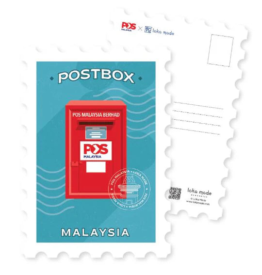 LOKAMADE x POS Malaysia MDPS06: Postbox Malaysia Postcard Set 1-2