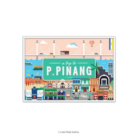 LOKAMADE Metal Postcard MMP02: A Trip To Pulau Pinang