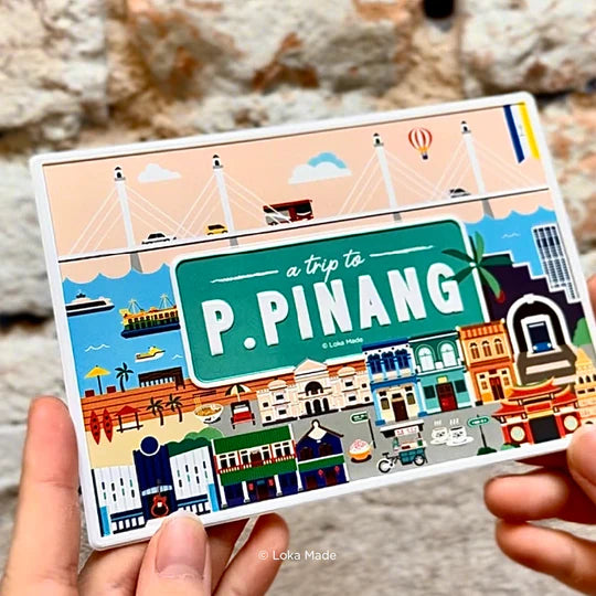 LOKAMADE Metal Postcard MMP02: A Trip To Pulau Pinang