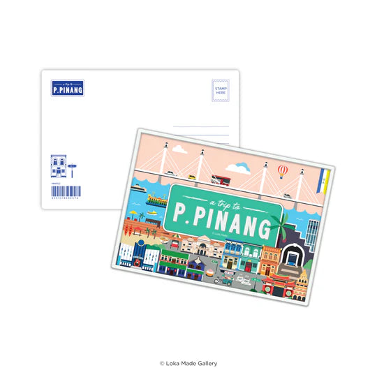 LOKAMADE Metal Postcard MMP02: A Trip To Pulau Pinang