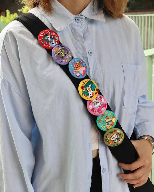 LOKAMADE Embroidery Badge EB02S: Cats After Work