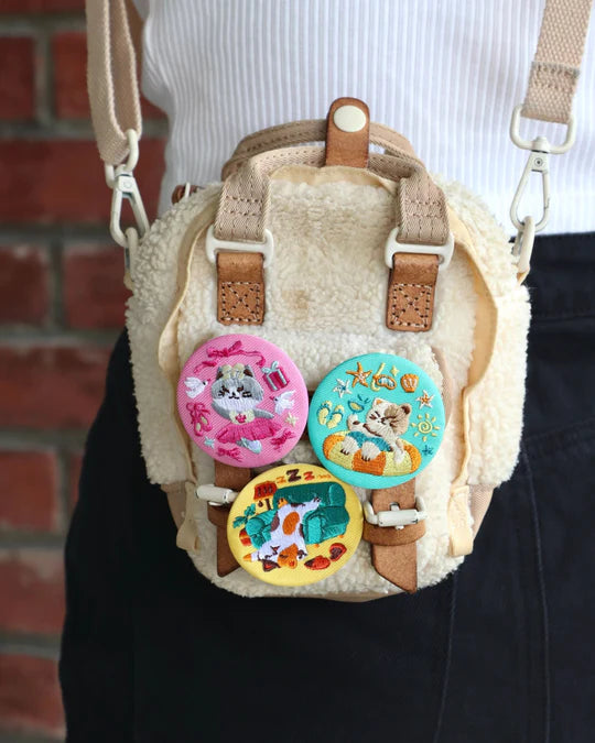 LOKAMADE Embroidery Badge EB02S: Cats After Work