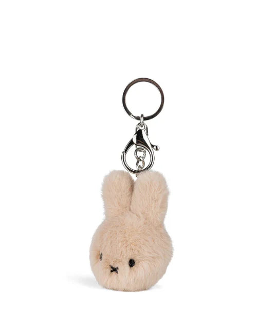 MIFFY ECO Fuzzy Keychain 8cm Beige
