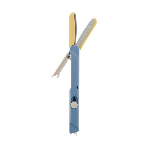 PLUS Twiggy Portable Scissors With Ceramic Cutter Peacock Blue