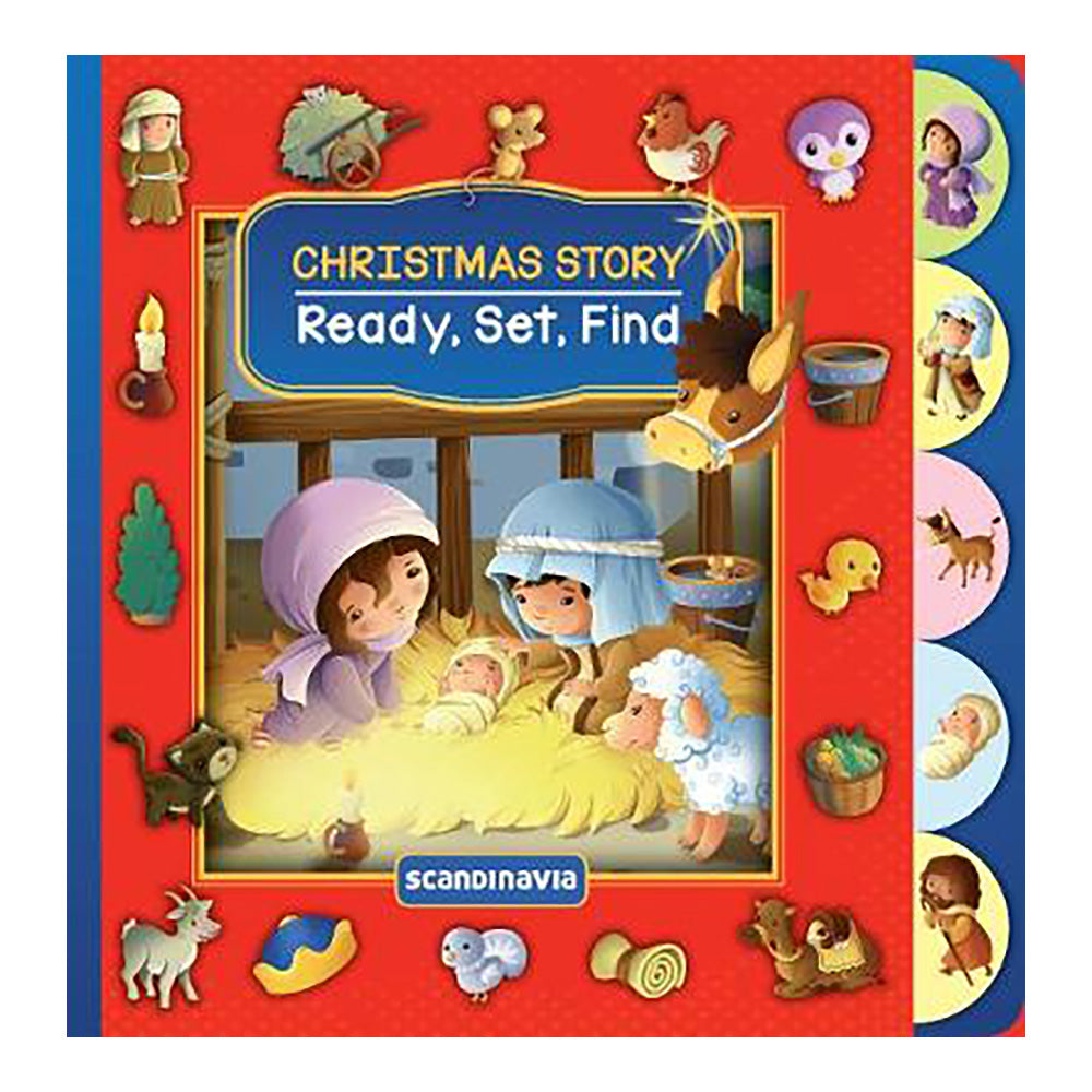 Ready Set Find - Christmas Story, Boardbook, English